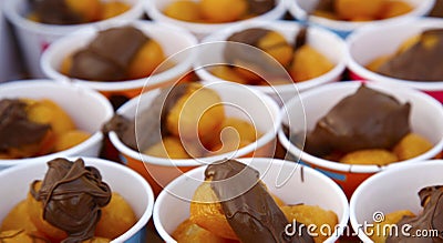 Chocolate donuts Stock Photo