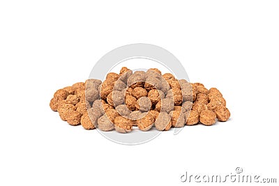 Chocolate dried balls isolated on white background Stock Photo