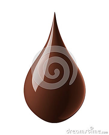 Chocolate drop Stock Photo