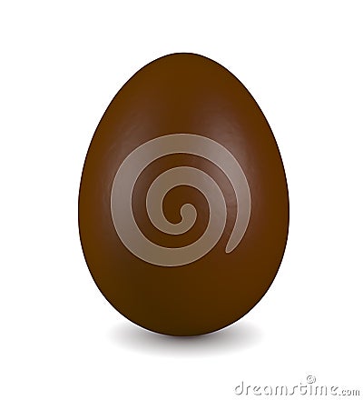 Chocolate egg Stock Photo