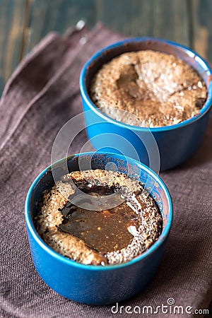 Chocolate fondants Stock Photo