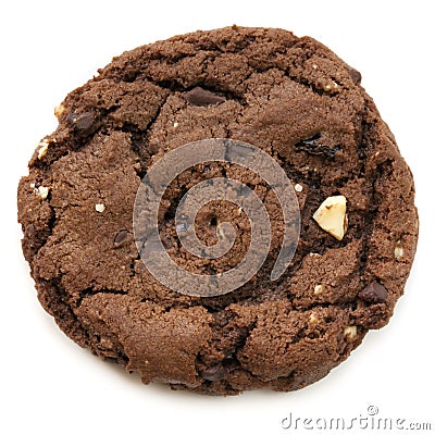 Chocolate Fudge Cookie Stock Photo