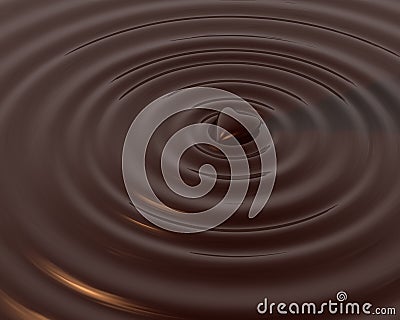 Chocolate Heart Stock Photo