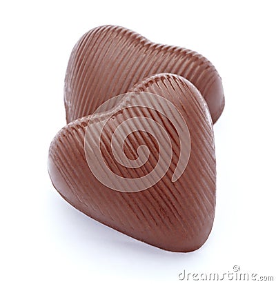 Chocolate heart Stock Photo