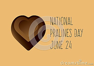 National Pralines Day vector Vector Illustration