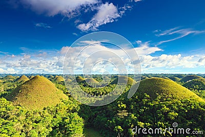 Chocolate Hills Stock Photo