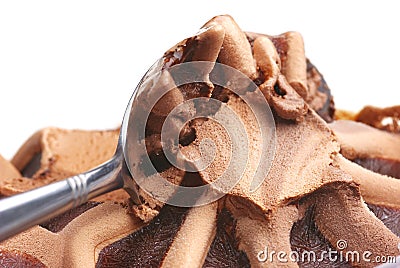 Chocolate ice cream Stock Photo