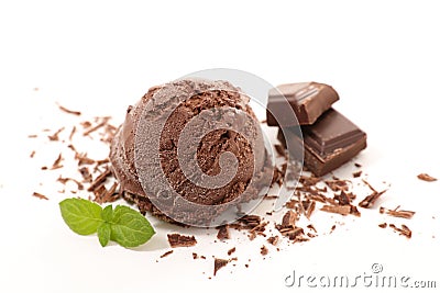 Chocolate ice cream Stock Photo