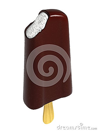 Chocolate ice lolly Stock Photo