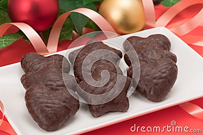Chocolate Lebkuchen Stock Photo