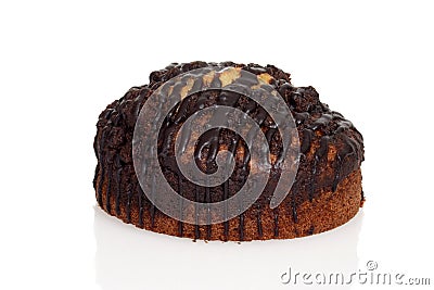 Chocolate marble coffee cake Stock Photo