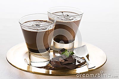 Chocolate milkshake Stock Photo