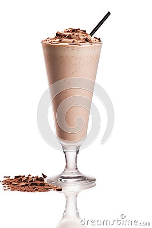 chocolate milkshake Stock Photo