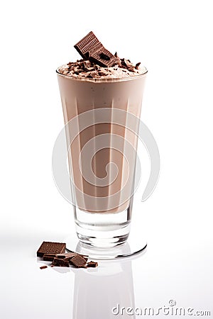 chocolate milkshake Stock Photo