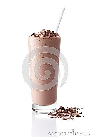 chocolate milkshake Stock Photo