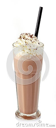 Chocolate milkshake Stock Photo