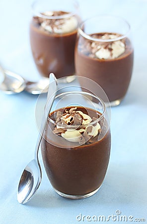 Chocolate Mousse Stock Photo