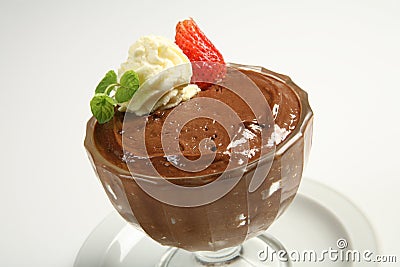 Chocolate mousse Stock Photo