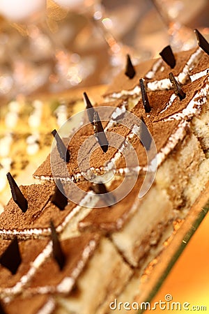 Chocolate Mousse Cake Stock Photo