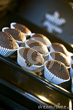 Chocolate muffins Stock Photo