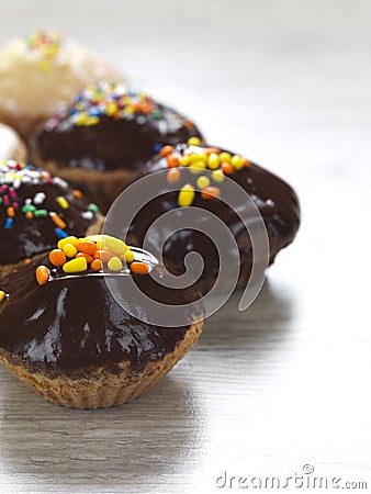 Chocolate muffins Stock Photo