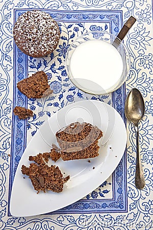 Chocolate Muffins Stock Photo