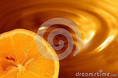 Chocolate orange background Stock Photo