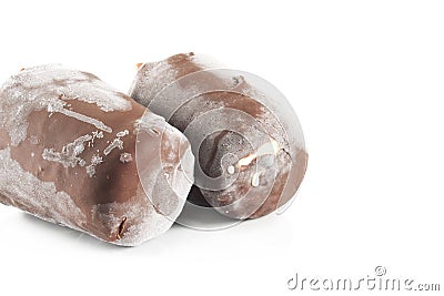 Chocolate popsicle Stock Photo