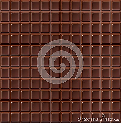 Chocolate seamless milk vector handmade, bio food background Vector Illustration