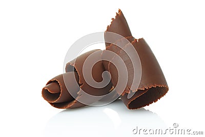 Chocolate shavings Stock Photo