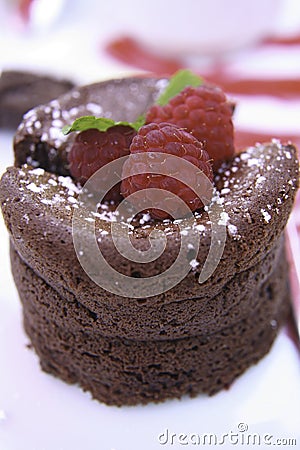 Chocolate Souffle 1 Stock Photo