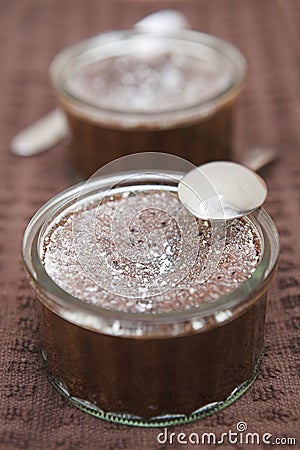 Chocolate souffle Stock Photo