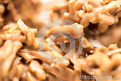 Chocolate Spiders Confectionery Closeup Stock Photo