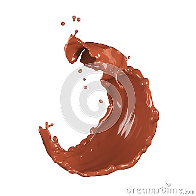 Chocolate splash Stock Photo