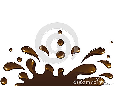 Chocolate splash Vector Illustration