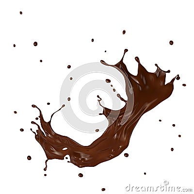 Chocolate splash Stock Photo