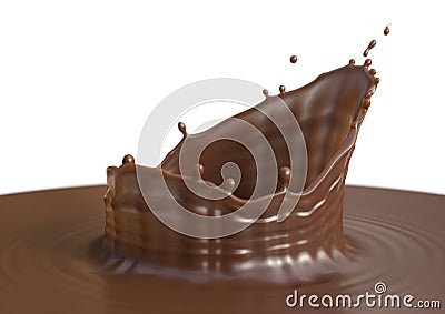 Chocolate splash Stock Photo