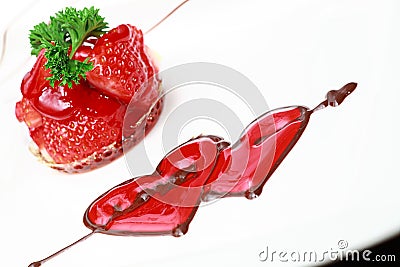 Chocolate strawberry Stock Photo