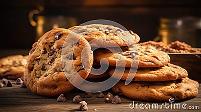 chocolate sweet cookies food Cartoon Illustration