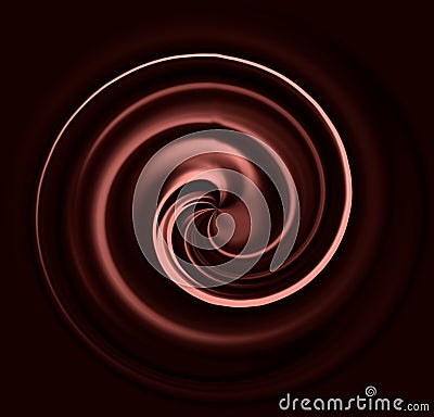 Chocolate swirl Stock Photo