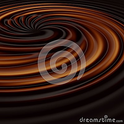 Chocolate swirl Stock Photo