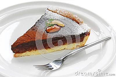 Chocolate tart Stock Photo