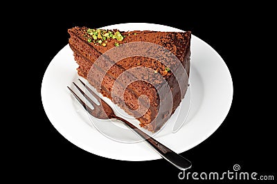 Chocolate tart Stock Photo