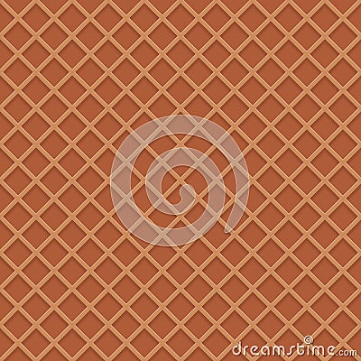 Chocolate wafer background. Vector Illustration