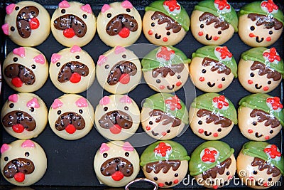 Chocolates in different shapes and sizes sold in open food market. Stock Photo