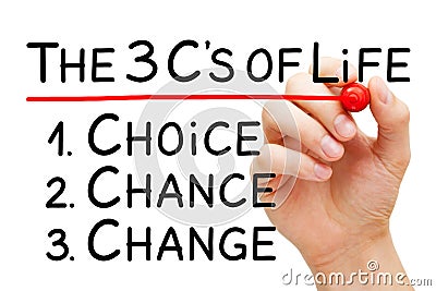 Choice Chance Change Better Life Concept Stock Photo
