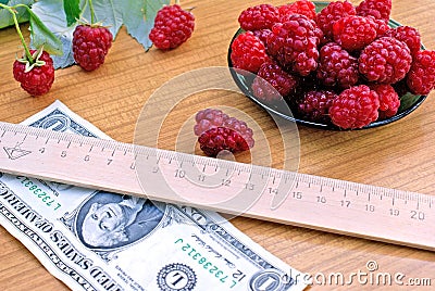 Choice profiled raspberry Stock Photo