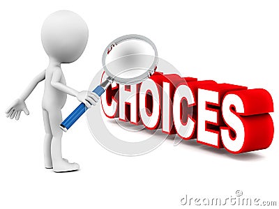 Choices Stock Photo