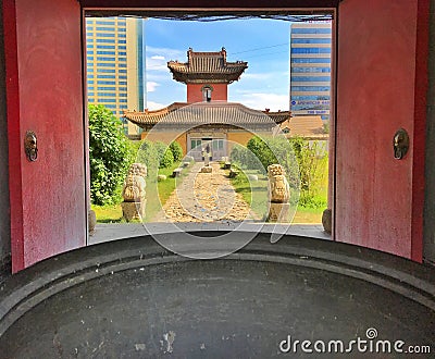 Choijin Lama Temple Museum in Ulaanbaatar, Mongolia Editorial Stock Photo