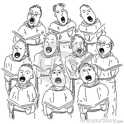 Choir Vector Illustration